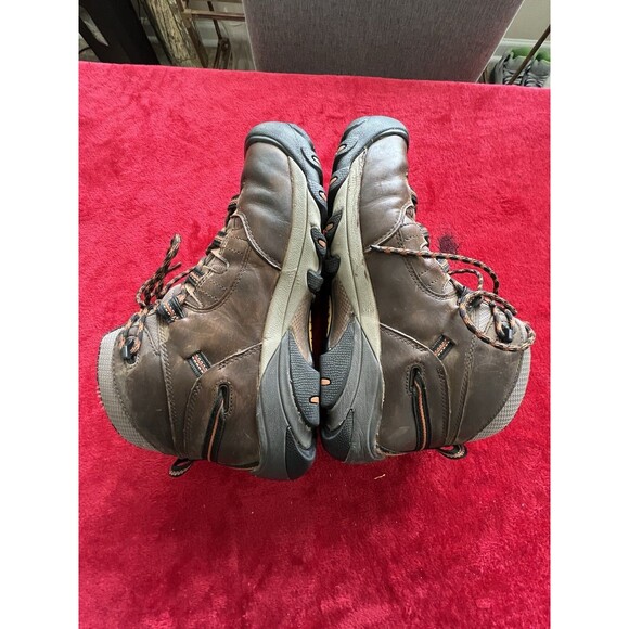 Keen Brown Mid-Height Waterproof Hiking Boots / Work Boots: Rubber Toe Mens 10D - Picture 9 of 13